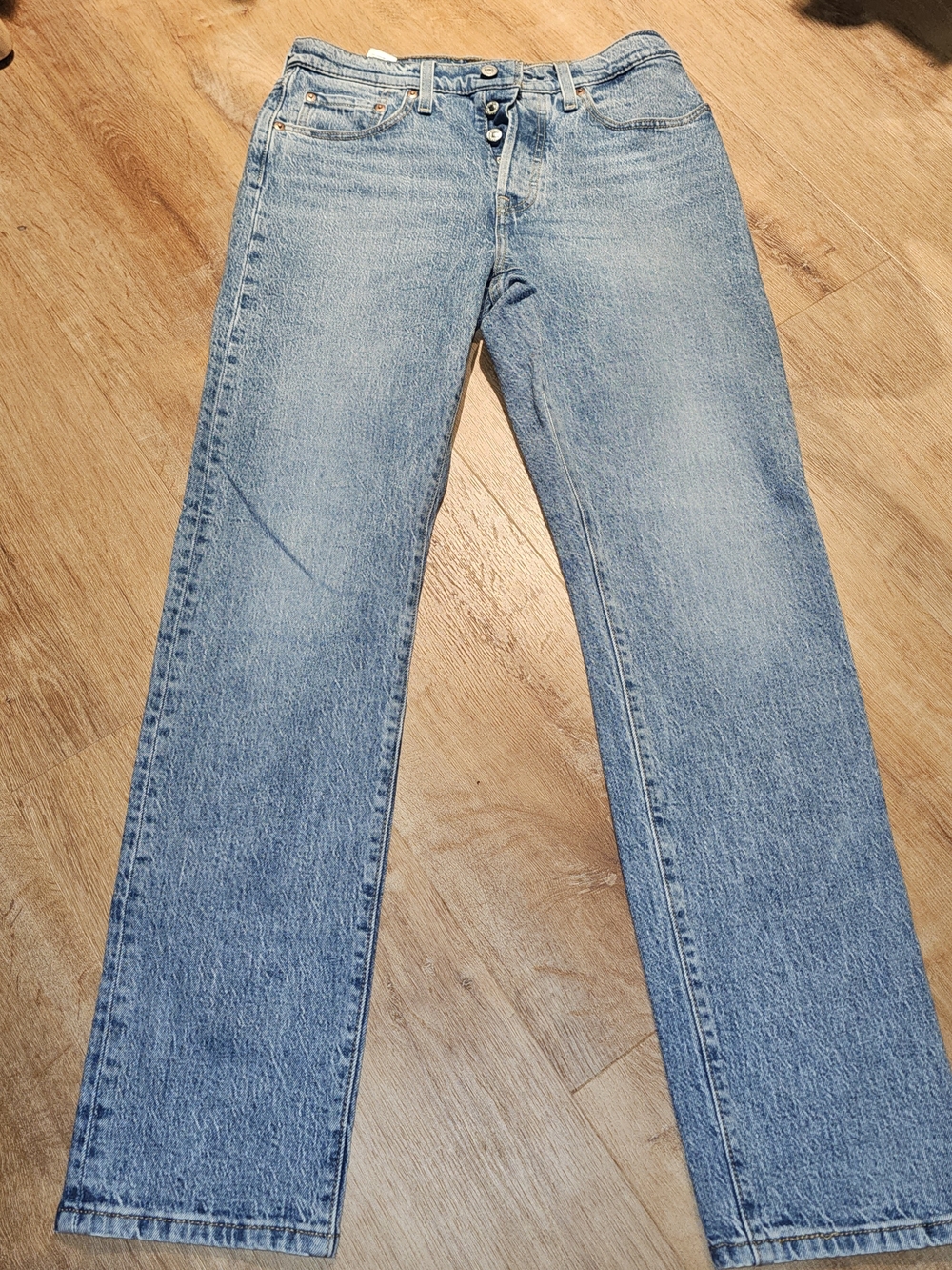 Men's Straight-Leg Jeans in Light Blue Wash